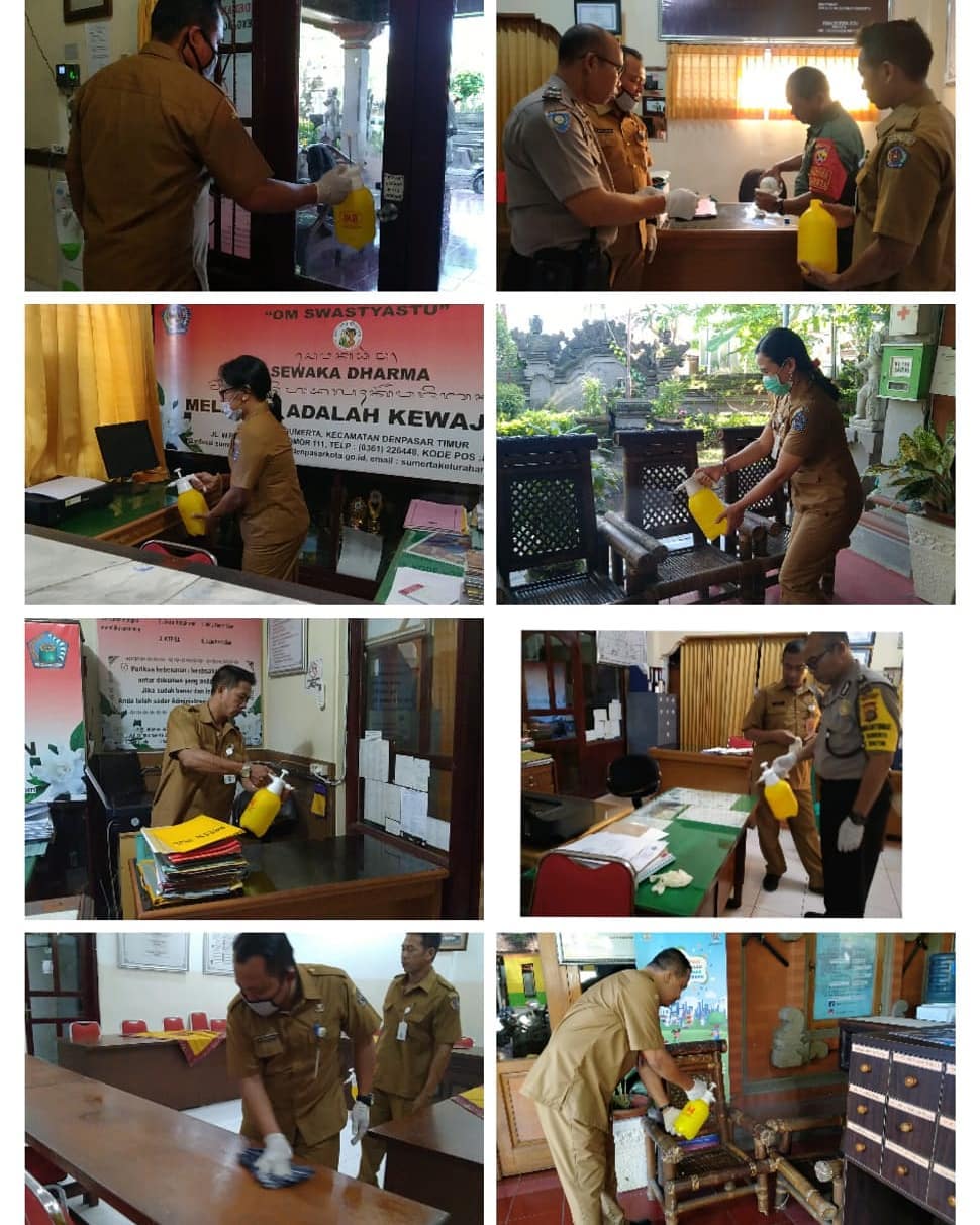 Aksi cegah dini Aparatur Kelurahan Sumerta